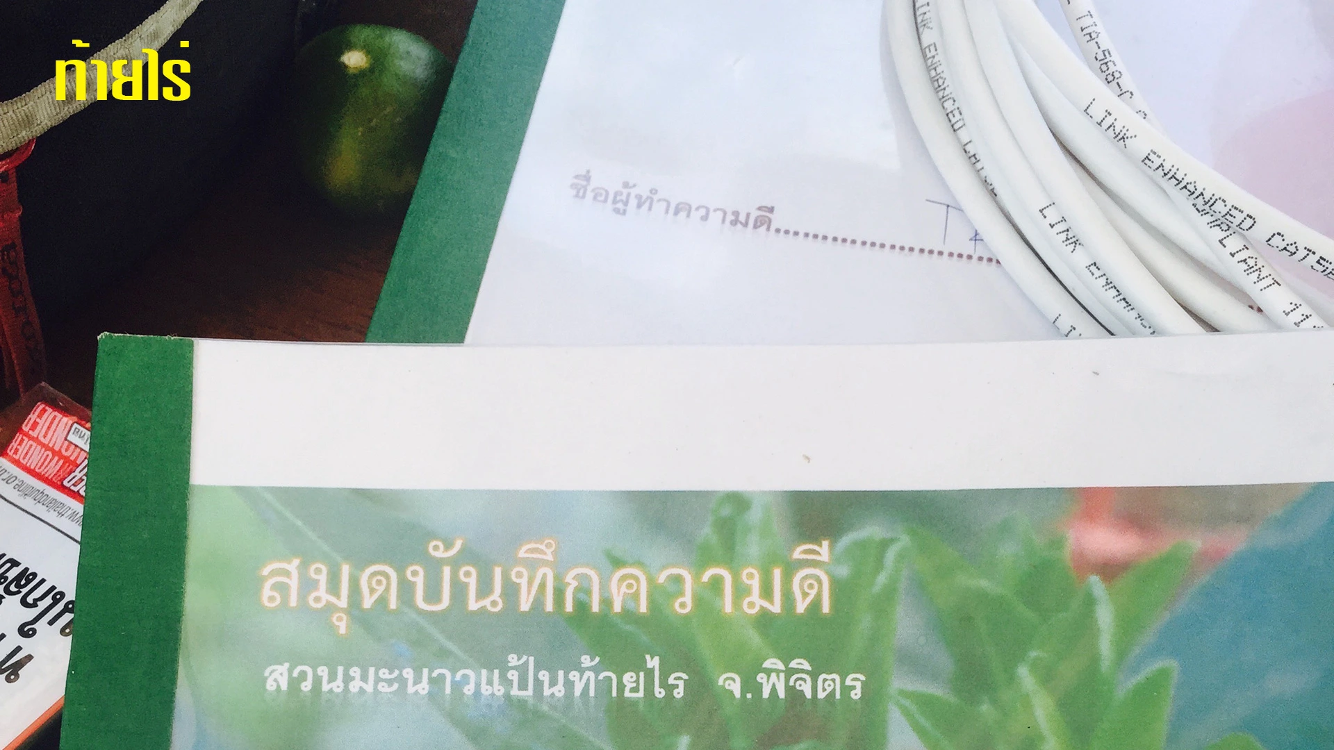 การจดบันทึกแปลงมะนาว